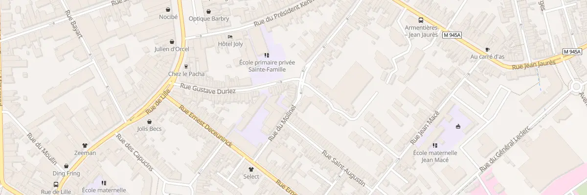 Plan du 13 Rue du Molinel à Armentières