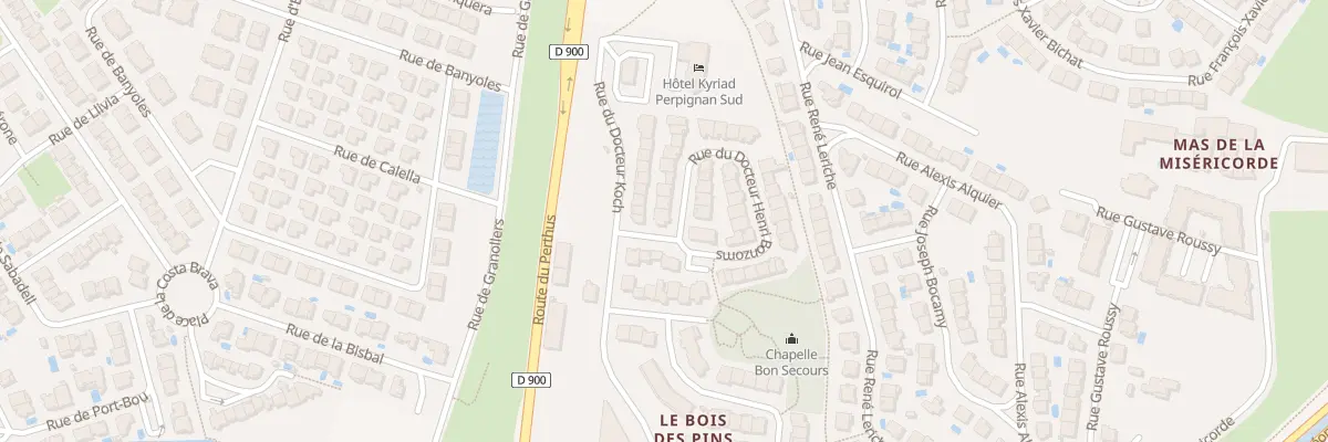 Plan du 58 Rue du Docteur Henri Bonzoms à Perpignan