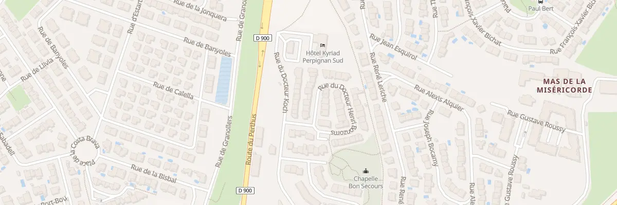 Plan du 54 Rue du Docteur Henri Bonzoms à Perpignan