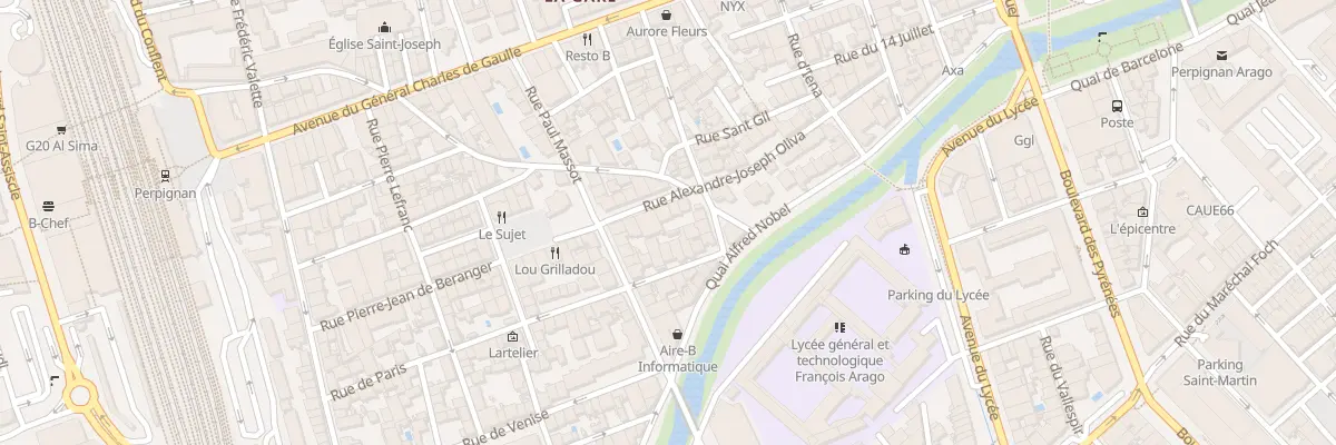 Plan du 12 Rue Oliva à Perpignan
