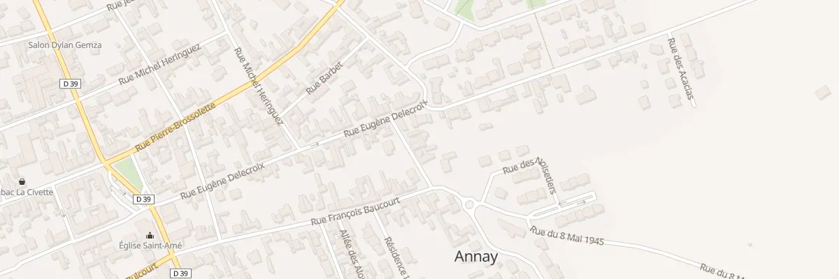 Plan du 6 Rue du 8 Mai 1945 à Annay