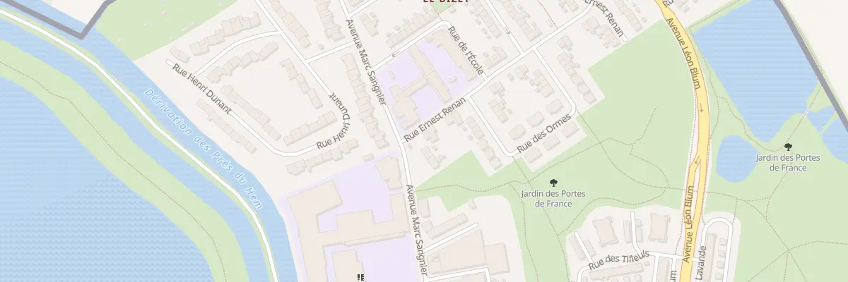 Plan du 2 Rue Ernest Renan à Armentières