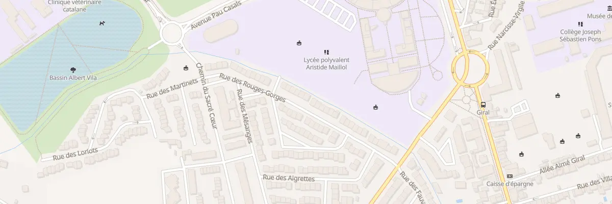 Plan du 38 Rue des Rouges-Gorges à Perpignan