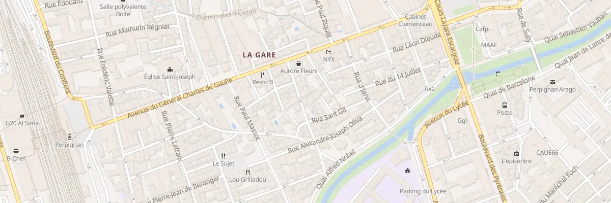 Plan du 13 Rue de l’Avenir à Perpignan
