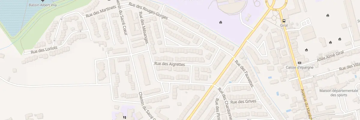 Plan du 24 Rue des Aigrettes à Perpignan
