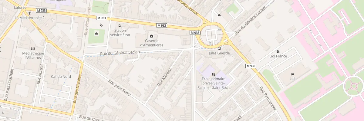 Plan du 5 Rue Mahieu à Armentières
