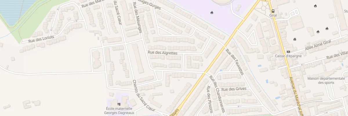 Plan du 25 Rue des Aigrettes à Perpignan