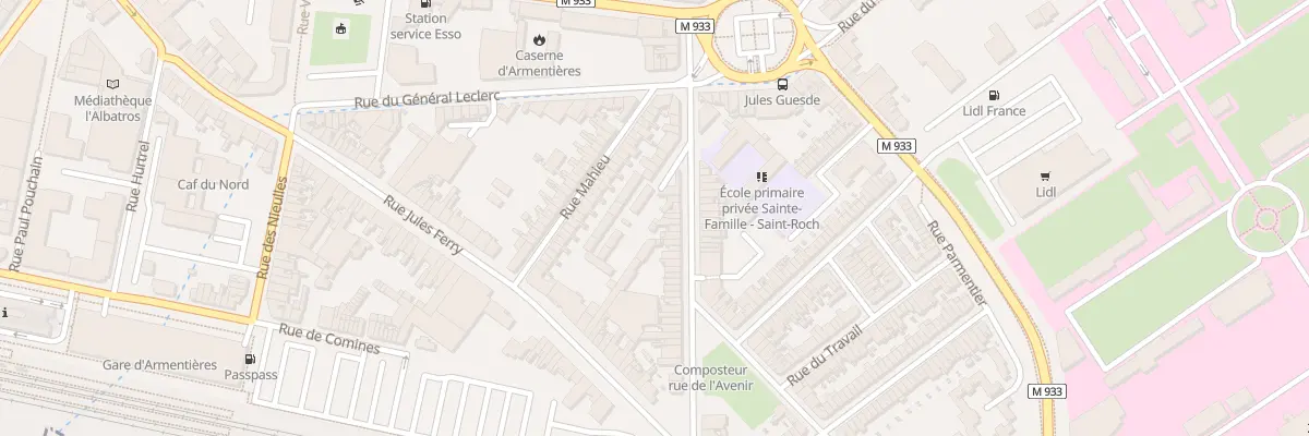 Plan du 18 Rue de l’Abbe Doudermy à Armentières