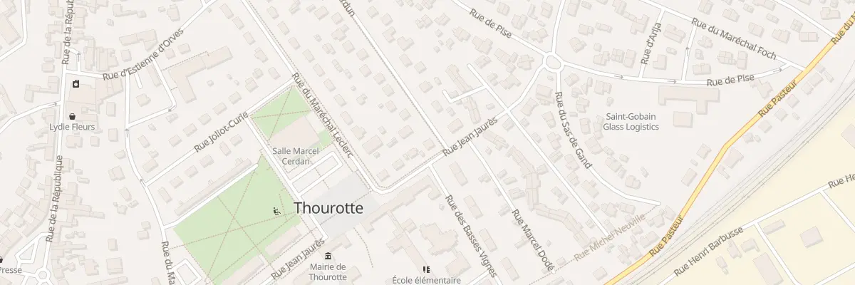 Plan du 1 Rue de Verdun à Thourotte
