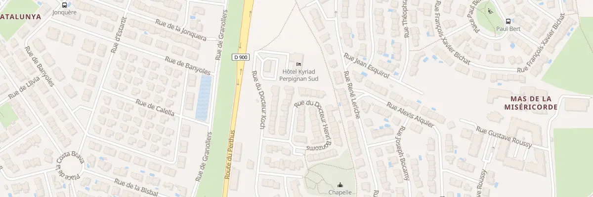 Plan du 44 Rue du Docteur Henri Bonzoms à Perpignan
