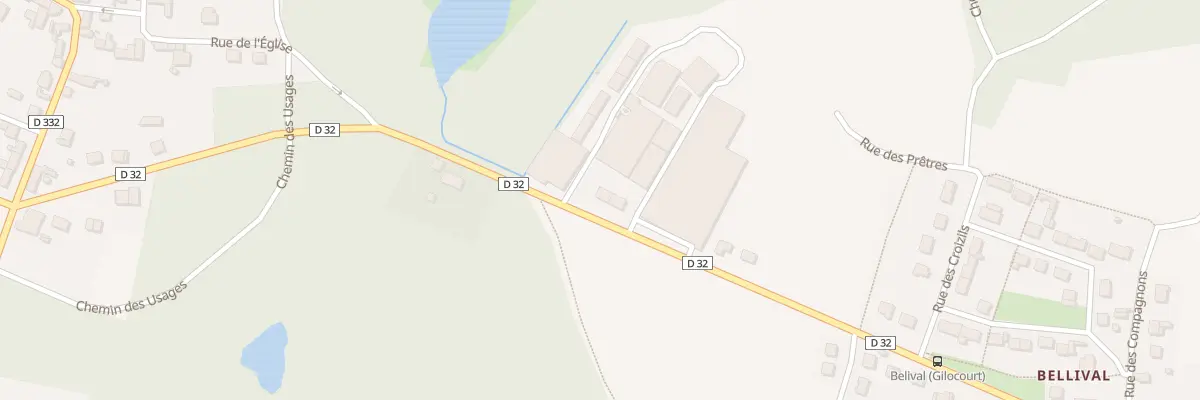 Plan du 75 Rue du Lavoir à Gilocourt