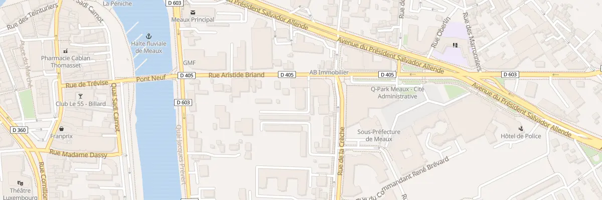 Plan du 22 Rue Aristide Briand à Meaux