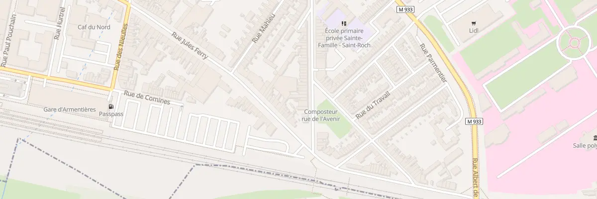 Plan du 50 Rue de l’Abbe Doudermy à Armentières