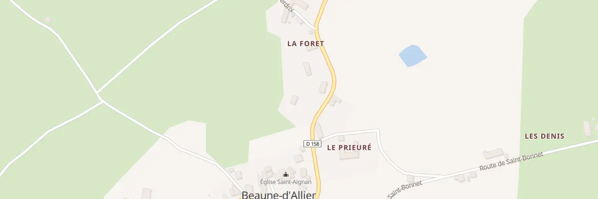 Plan du 5195 La Foret à Beaune-d’Allier