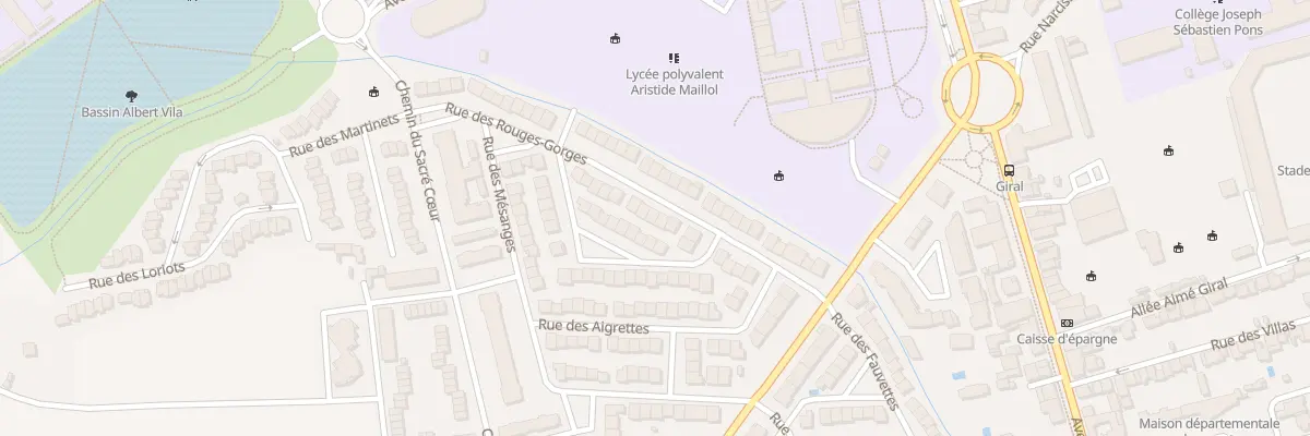 Plan du 17 Rue des Rouges-Gorges à Perpignan