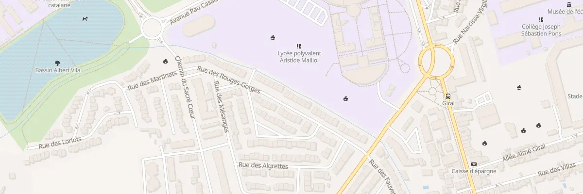 Plan du 34 Rue des Rouges-Gorges à Perpignan