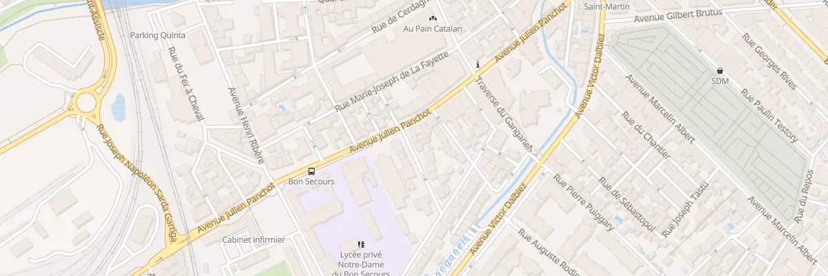 Plan du 1 Rue Alart Julien Bernard à Perpignan