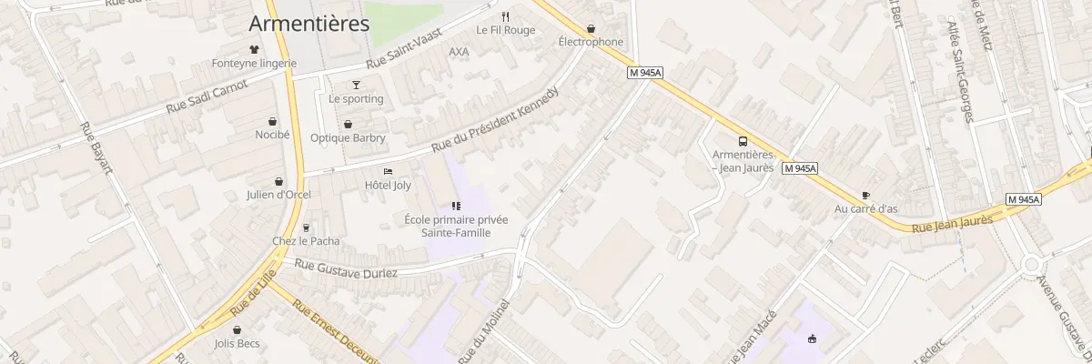 Plan du 7 Rue Arthur Defer à Armentières