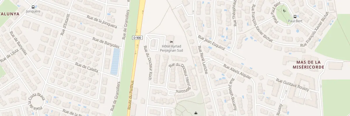 Plan du 42 Rue du Docteur Henri Bonzoms à Perpignan