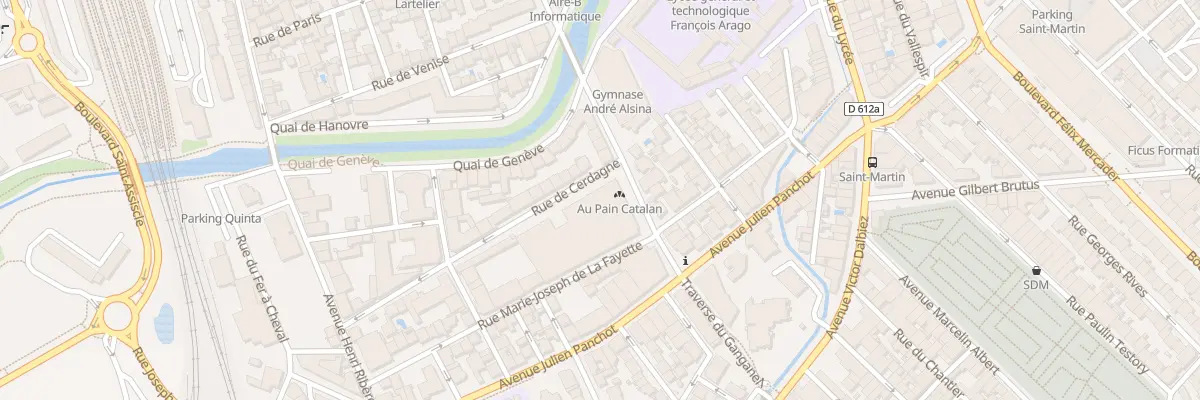 Plan du 2 Rue Lafayette à Perpignan