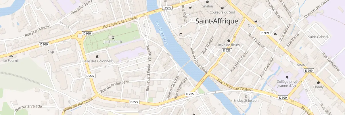 Plan du 13 Rue du Traupont à Saint-Affrique