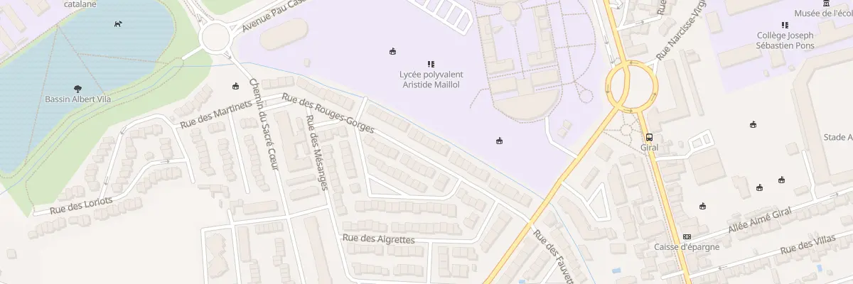Plan du 32 Rue des Rouges-Gorges à Perpignan