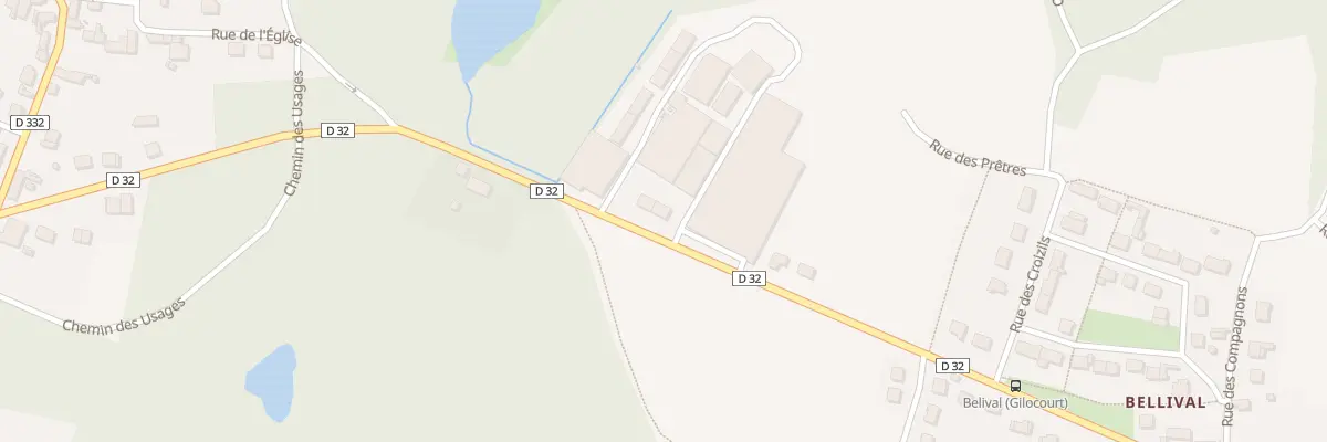 Plan du 485 Rue du Lavoir à Gilocourt