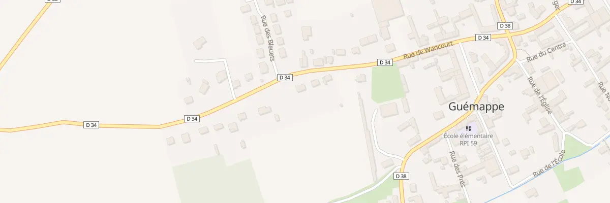 Plan du 14 Rue de Wancourt à Guémappe