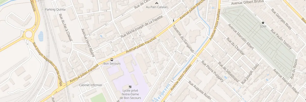 Plan du 3 Rue Alart Julien Bernard à Perpignan