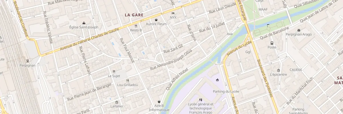 Plan du 17B Rue Oliva à Perpignan