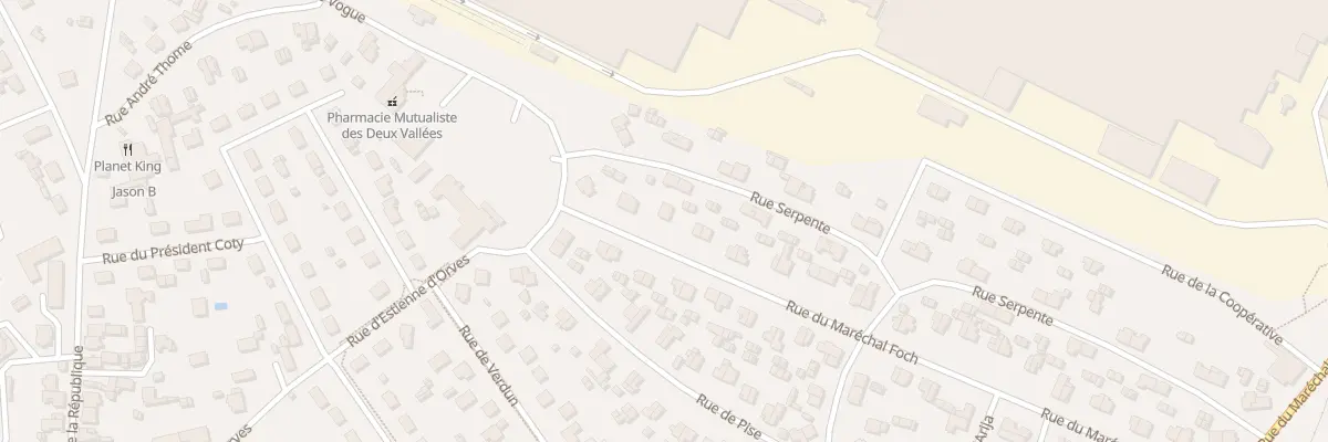Plan du 62 Rue du Maréchal Foch à Thourotte