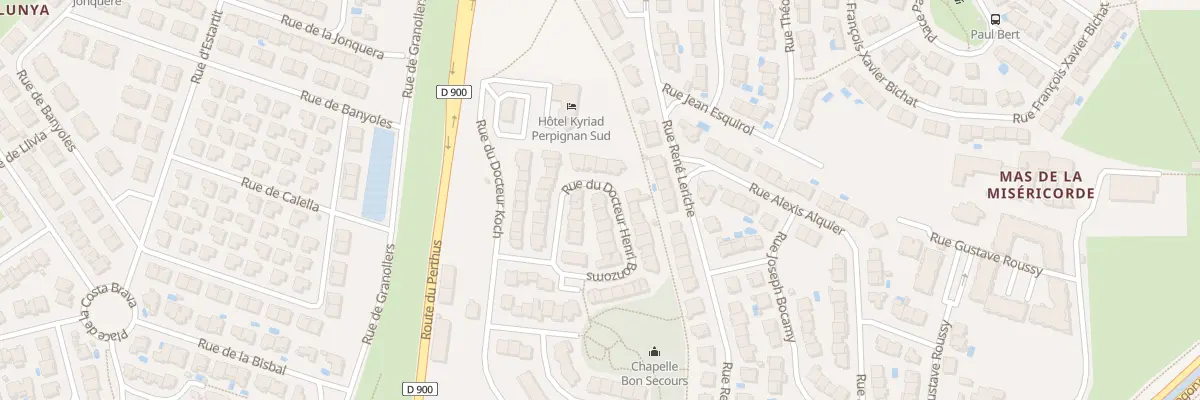 Plan du 19 Rue du Docteur Henri Bonzoms à Perpignan