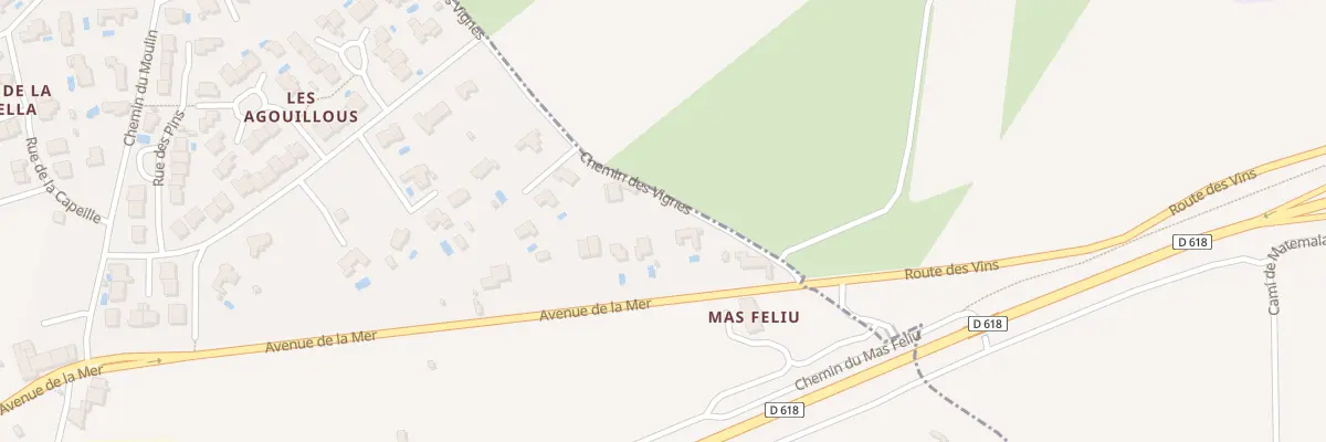 Plan du 3B Che des Vignes à Montesquieu-des-Albères