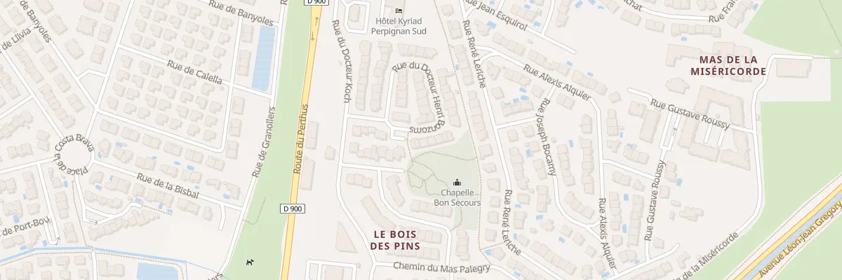 Plan du 12 Rue du Docteur Henri Bonzoms à Perpignan