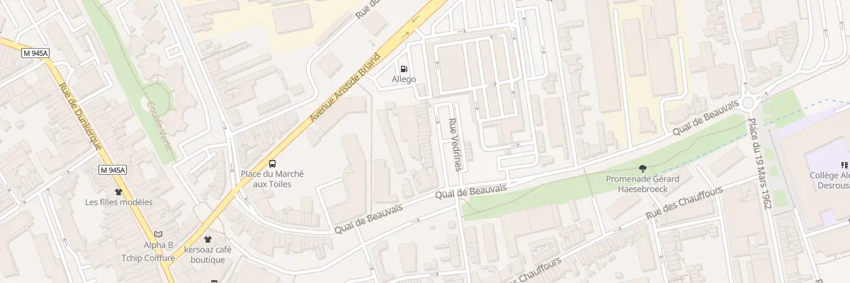 Plan du 10 Rue Roland Garros à Armentières