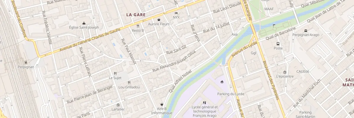 Plan du 17 Rue Oliva à Perpignan