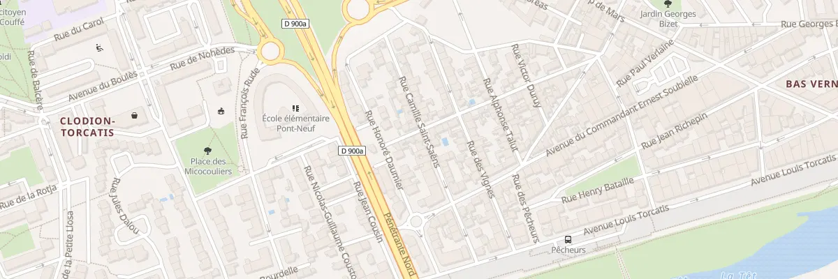 Plan du 25 Rue Camille Saint-Saens à Perpignan