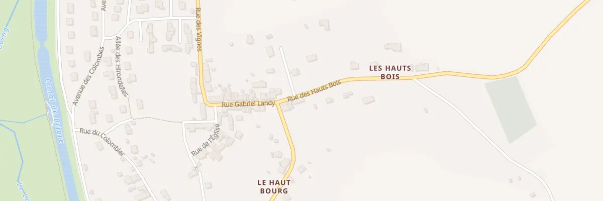Plan du 6 Rue des Hauts Bois à Rogny-les-Sept-Écluses