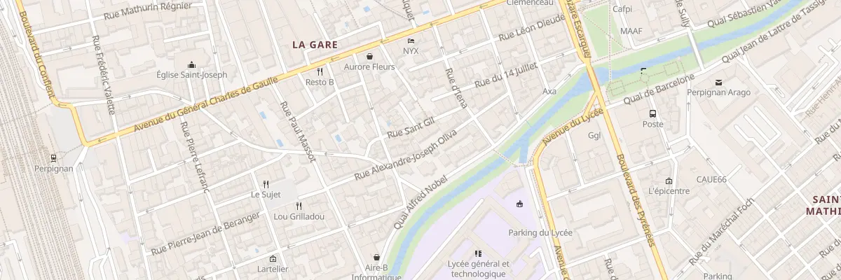 Plan du 21 Rue Oliva à Perpignan