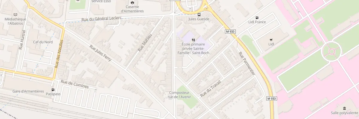 Plan du 25 Rue de l’Abbe Doudermy à Armentières