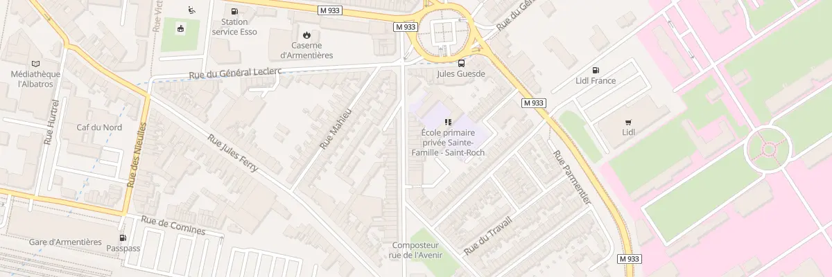 Plan du 11 Rue de l’Abbe Doudermy à Armentières