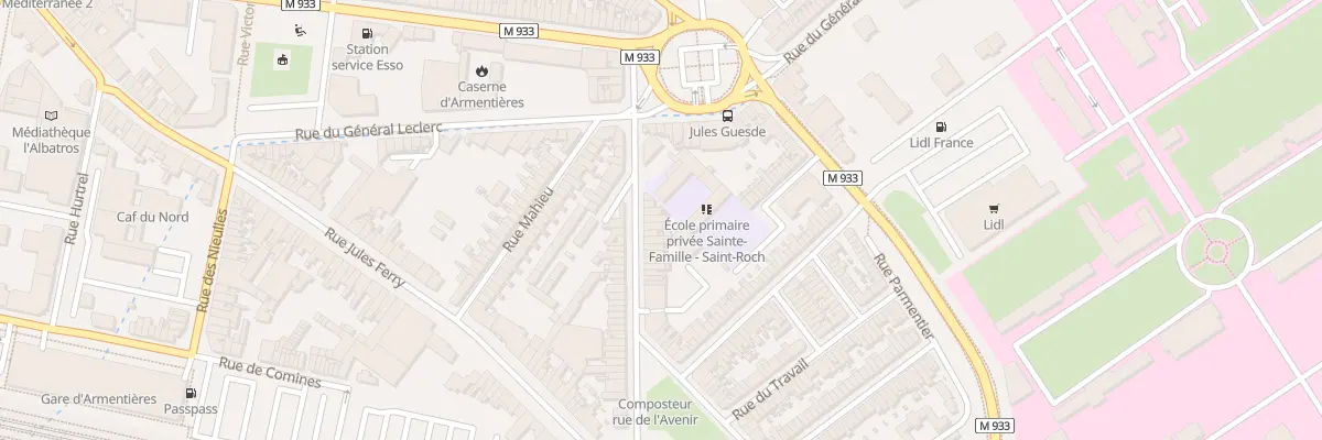 Plan du 7 Rue de l’Abbe Doudermy à Armentières