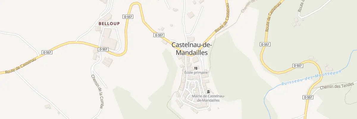 Plan du 5055 Castelnau à Castelnau-de-Mandailles