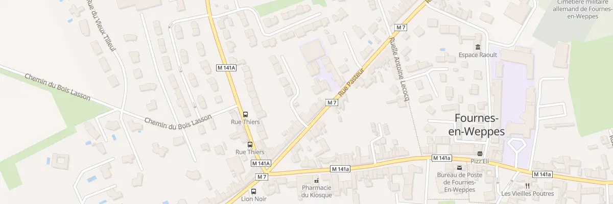 Plan du 119 Rue Pasteur à Fournes-en-Weppes