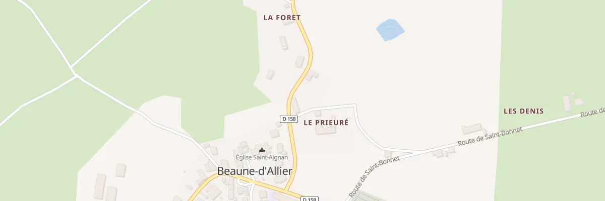 Plan du 5140 La Foret à Beaune-d’Allier