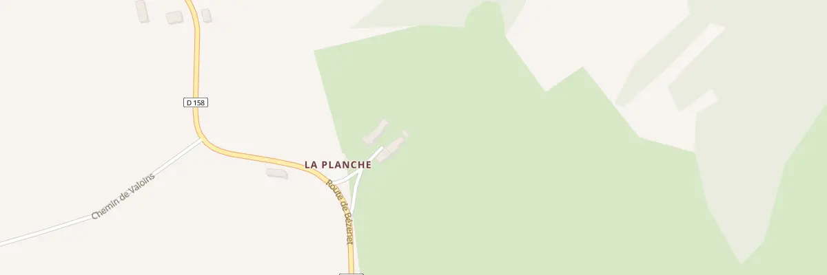 Plan du 5116 La Planche à Beaune-d’Allier
