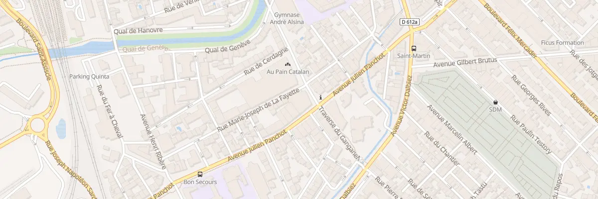 Plan du 32 Av Julien Panchot à Perpignan
