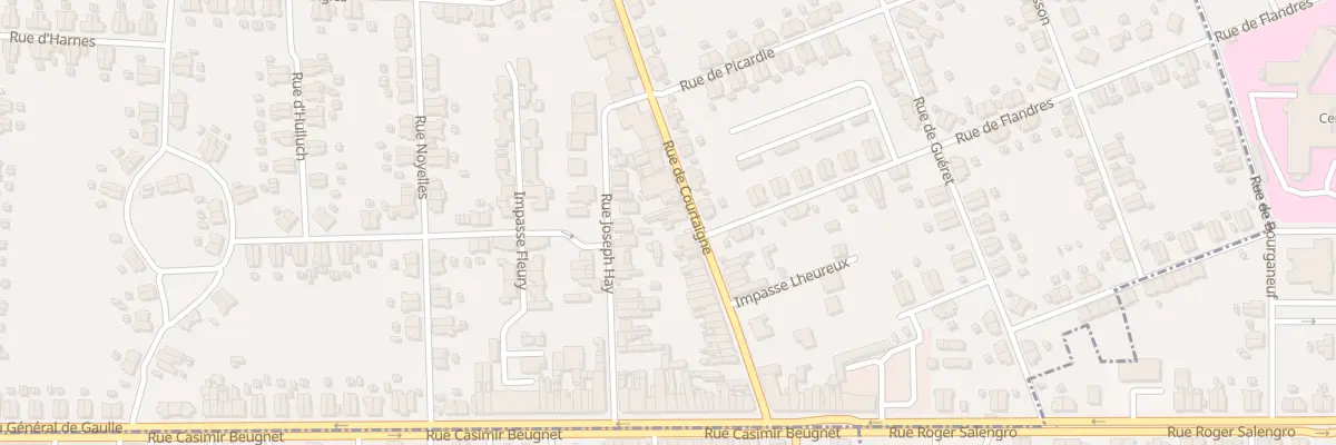 Plan du 1117 Rue de Courtaigne à Noyelles-sous-Lens