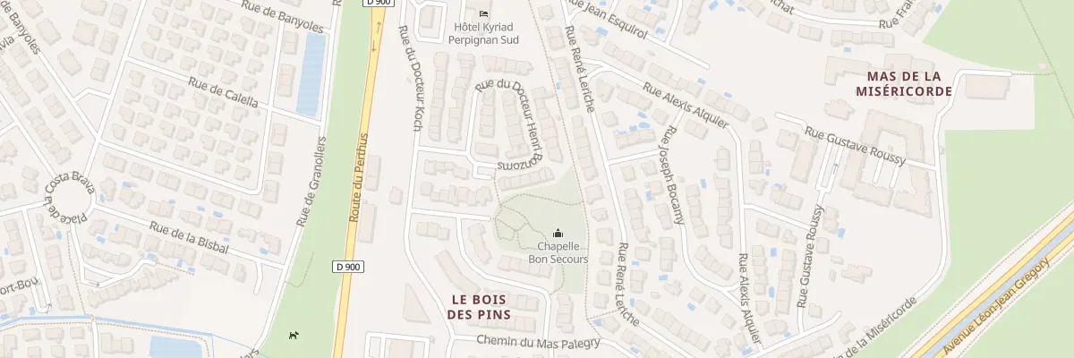 Plan du 16 Rue du Docteur Henri Bonzoms à Perpignan