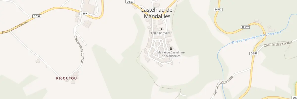 Plan du 1 Rue de la Poterne à Castelnau-de-Mandailles